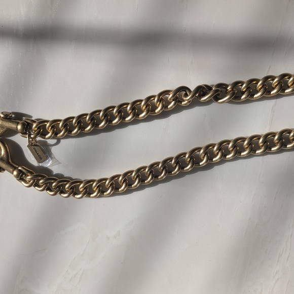 Coach Brass Gold Chain Strap - Picture 3 of 6